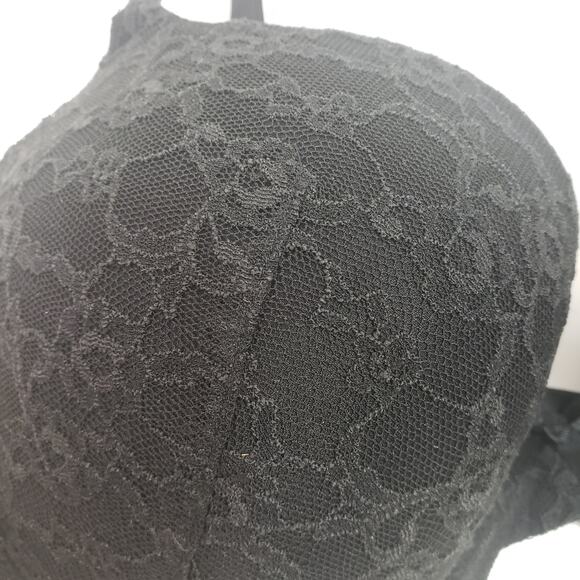 Victoria's Secret Black Lace Demi-Buste Bra 34D - Picture 2 of 6
